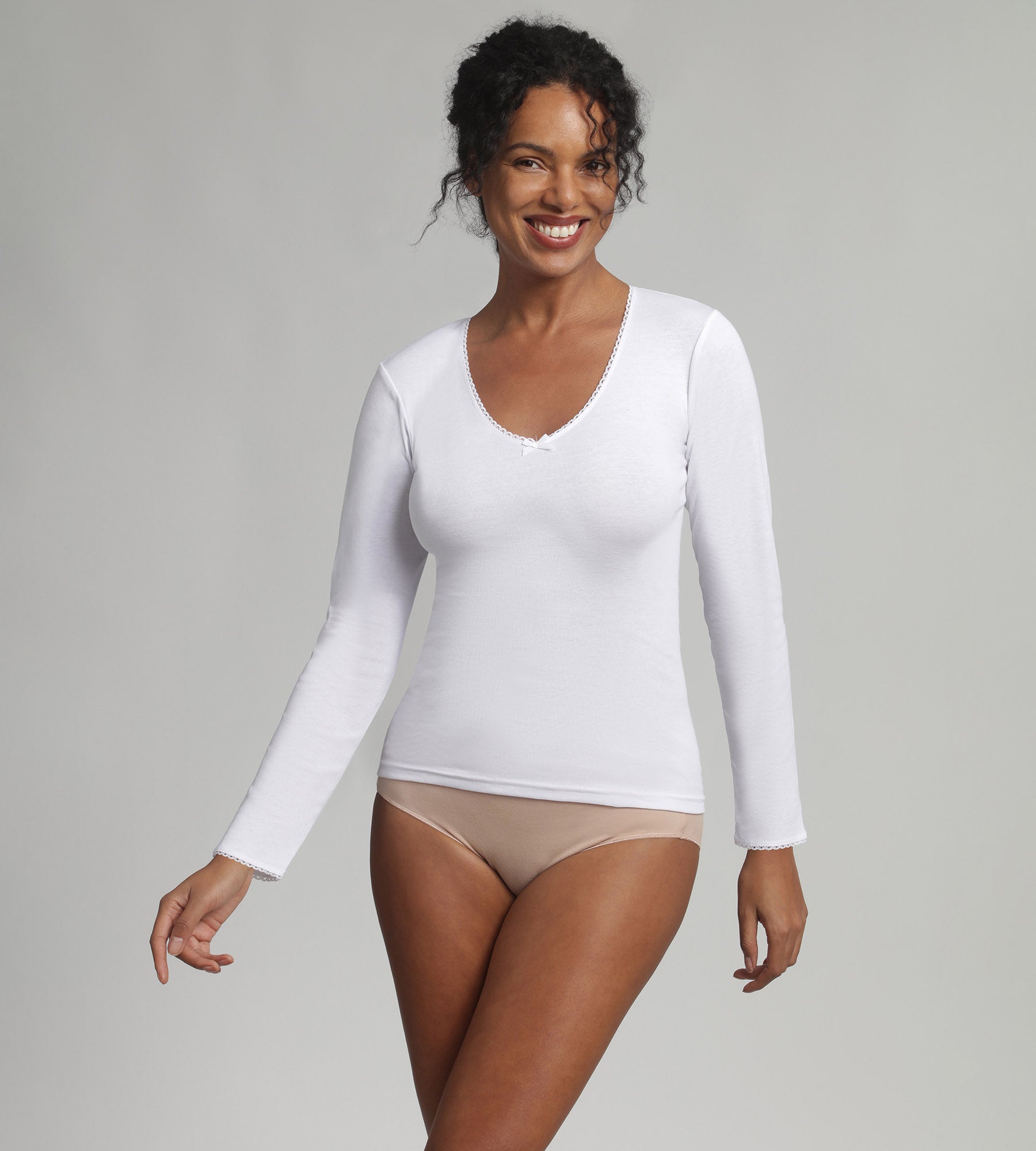 Playtex® T-shirt manches longues blanc Thermal Classic