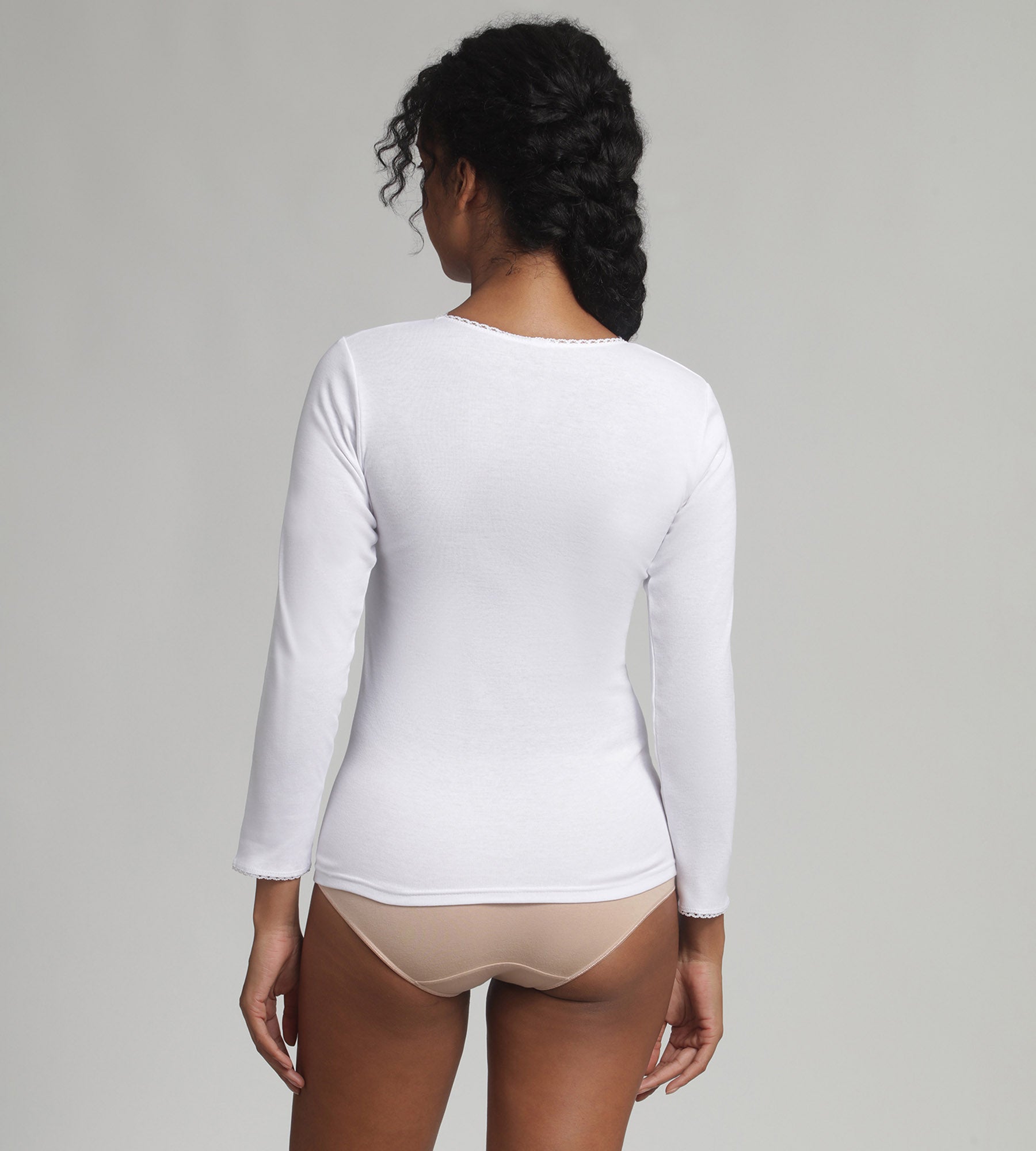 Playtex® T-shirt manches longues blanc Thermal Classic