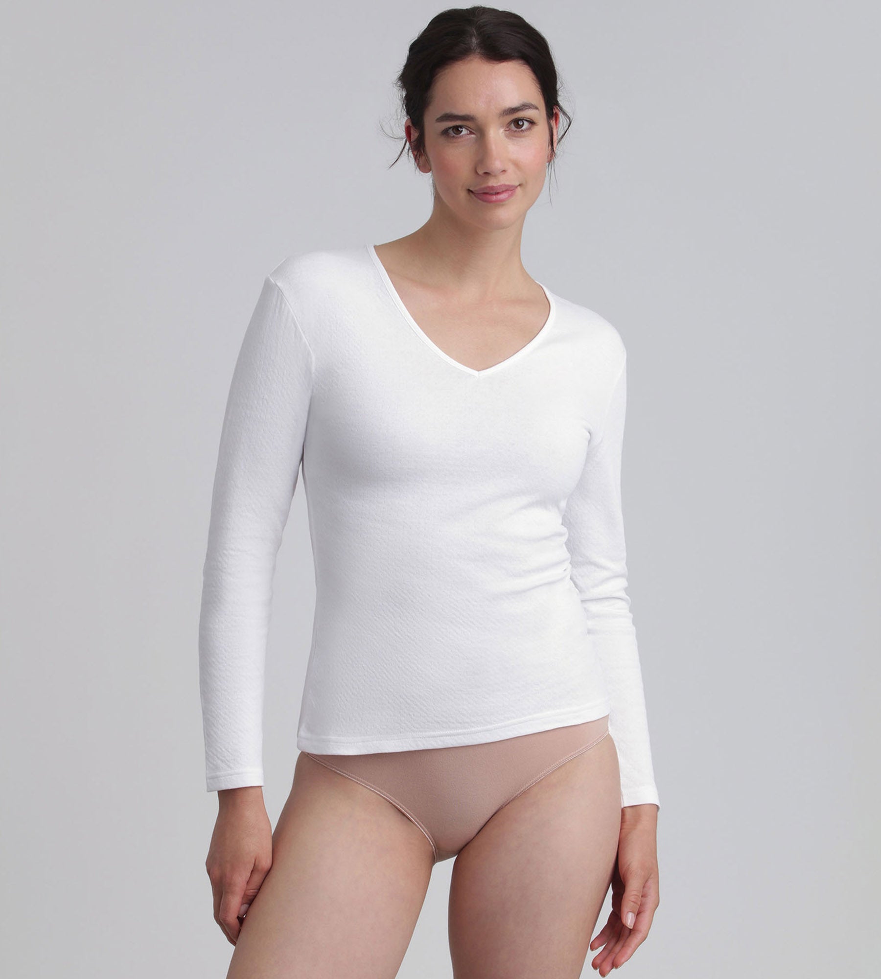 Playtex® T-shirt manches longues blanc Thermal Natural