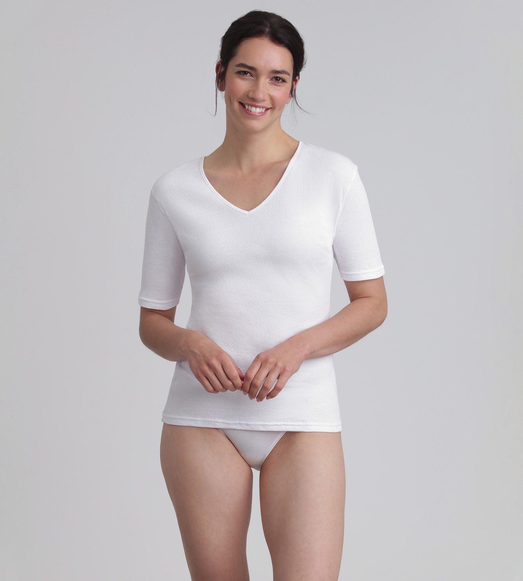 Playtex® T-shirt manches courtes blanc Thermal Natural