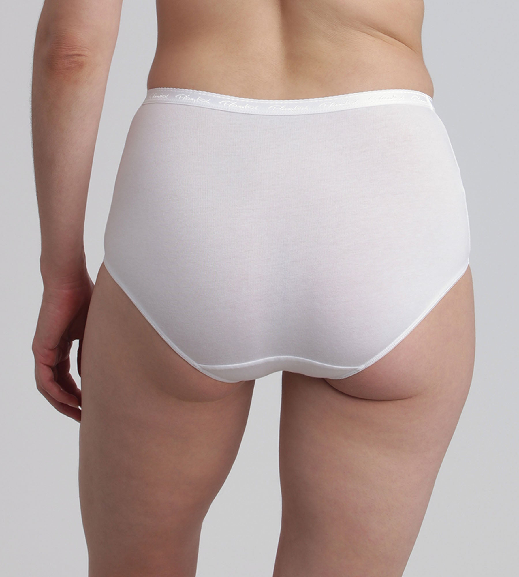 Playtex® Lot de 2 culottes taille haute blanches Coton Bio