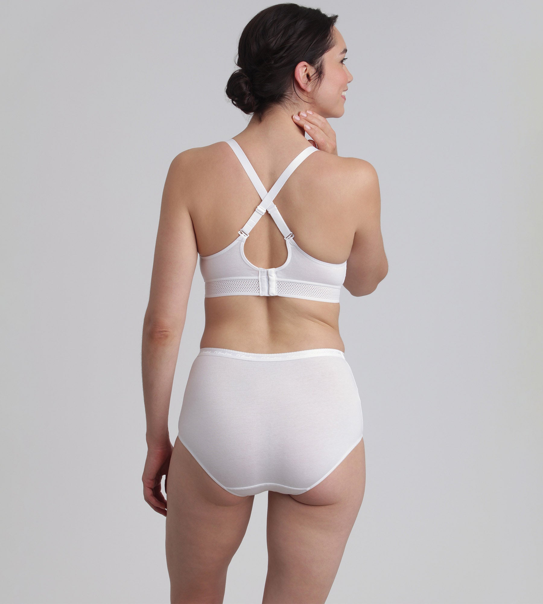 Playtex® Lot de 2 culottes taille haute blanches Coton Bio