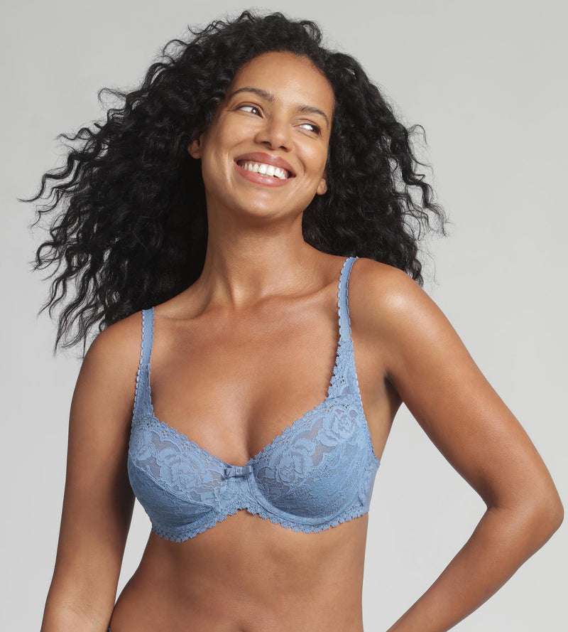 Playtex® Soutien-gorge avec armatures bleu océan Flower Elegance Recyclé