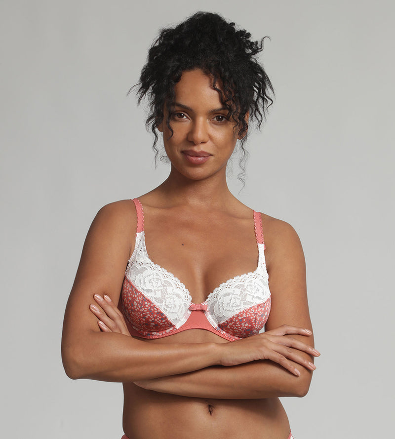 Playtex® Soutien-gorge emboîtant avec armatures imprimé rosé Flower Elegance Micro Recyclé