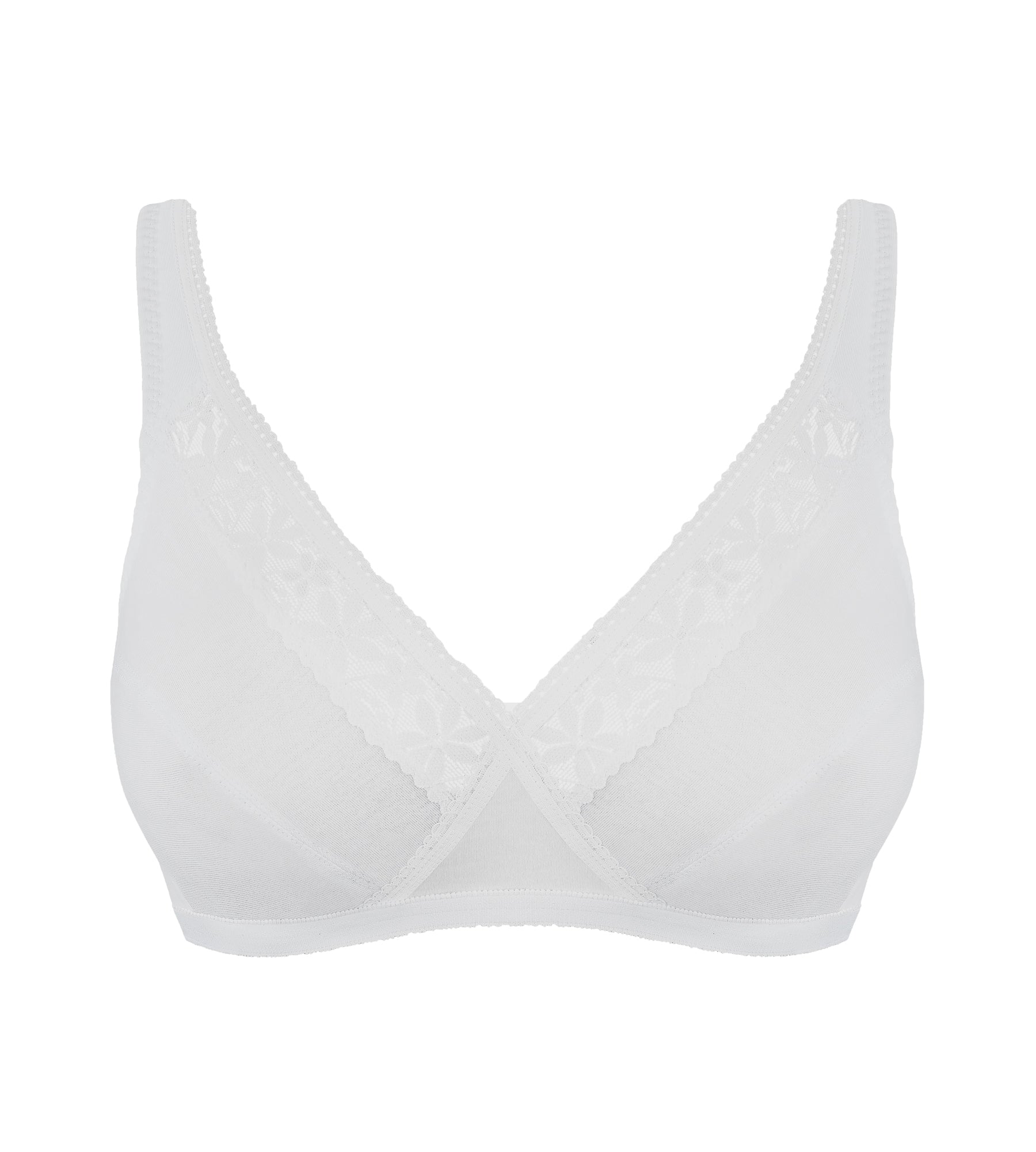 Playtex® Lot de 2 soutiens-gorge sans armatures blancs Coeur Croisé Coton