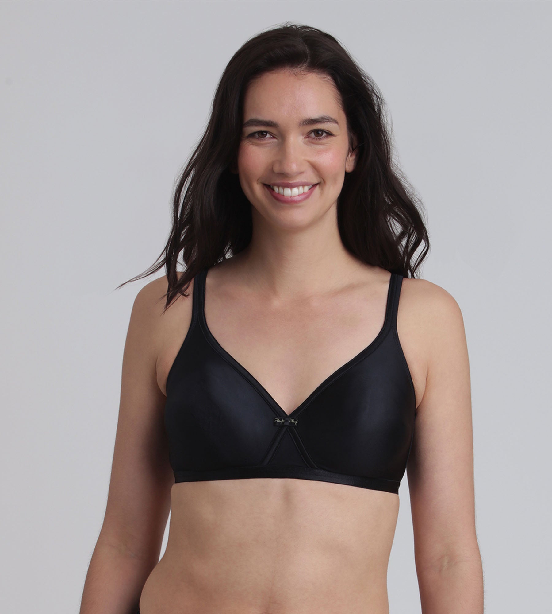 Playtex® Soutien-gorge sans armatures noir effet satiné Cœur Croisé Satiné