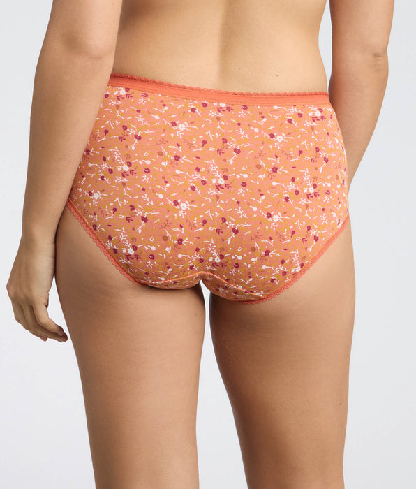 Playtex® Lot de 3 culottes orange, beige, imprimé fleuri Cotton Stretch