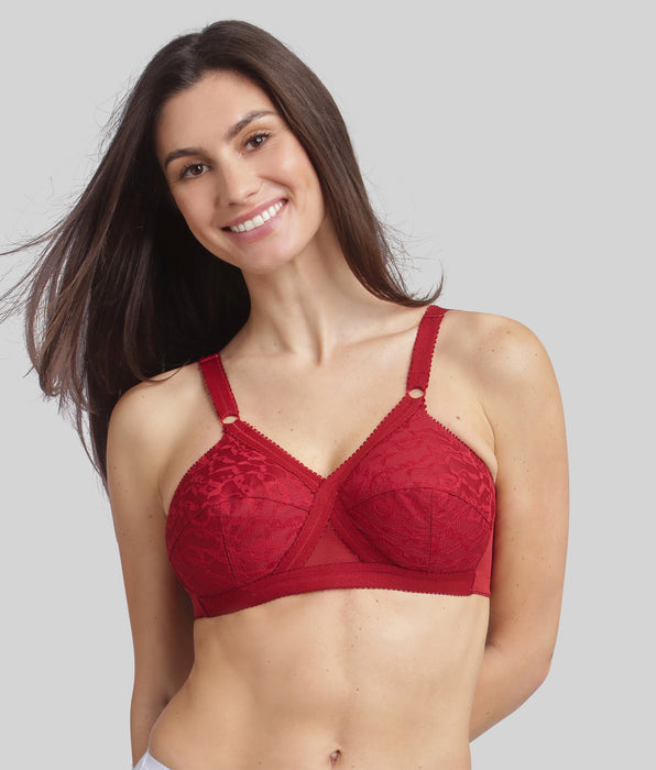 Playtex® Soutien-gorge emboîtant sans armatures rouge velours Cœur Croisé 556