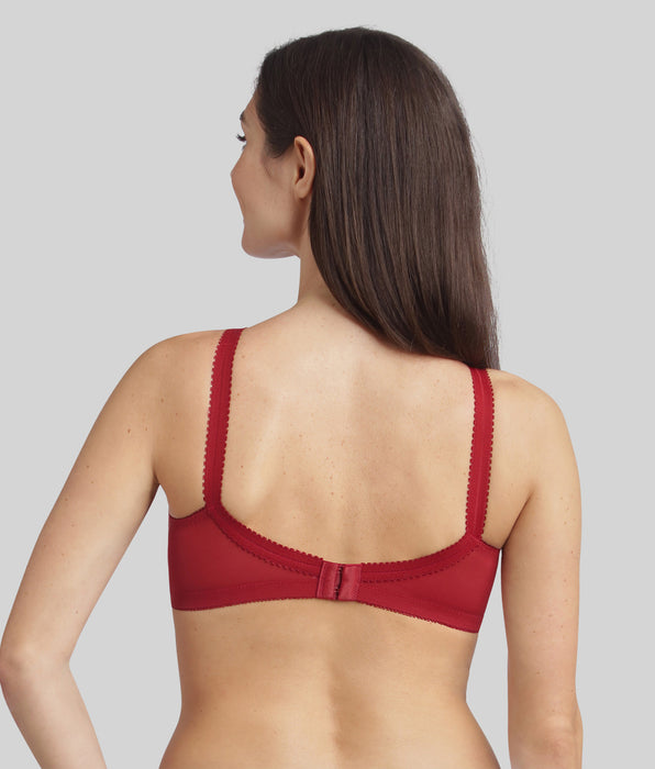 Playtex® Soutien-gorge emboîtant sans armatures rouge velours Cœur Croisé 556
