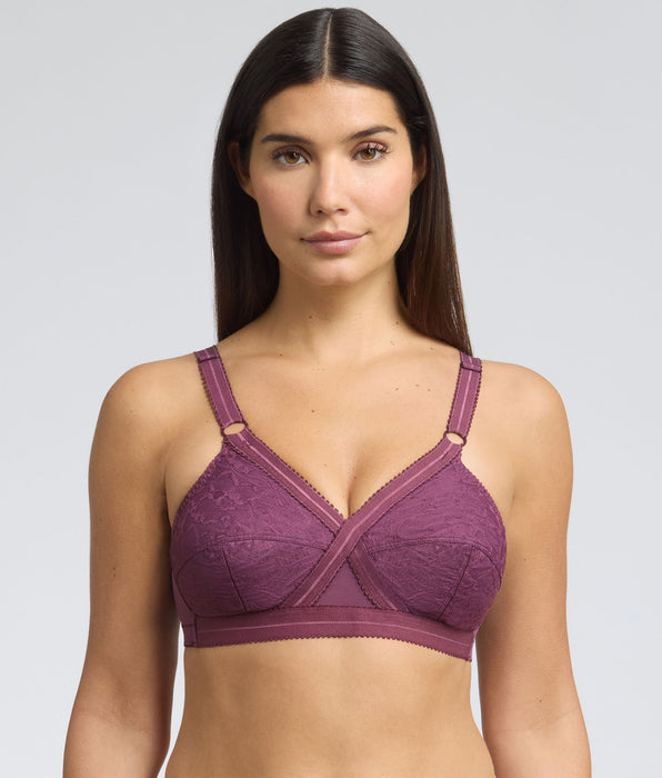 Playtex® Soutien-gorge emboîtant sans armatures violet Cœur Croisé 556