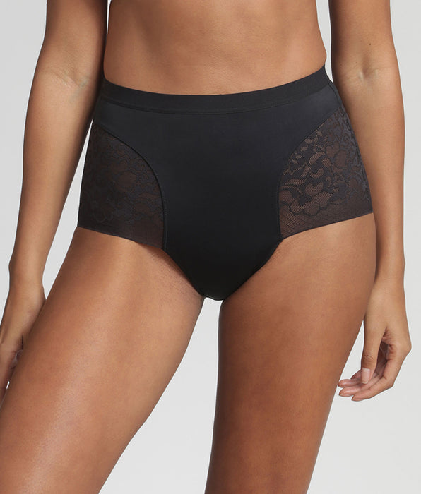 Playtex® Culotte taille haute noire Expert in Silhouette