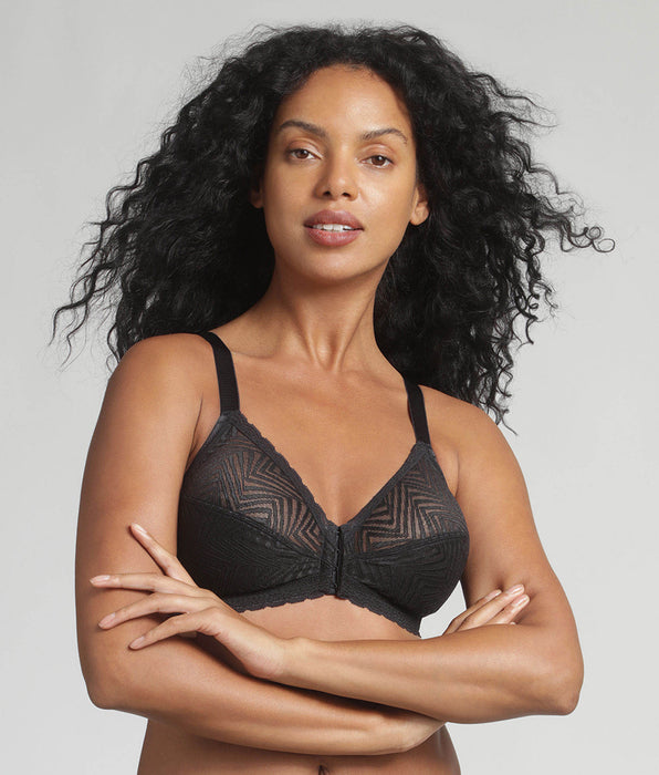 Playtex® Soutien-gorge ouverture devant noir sans armatures Ideal Posture