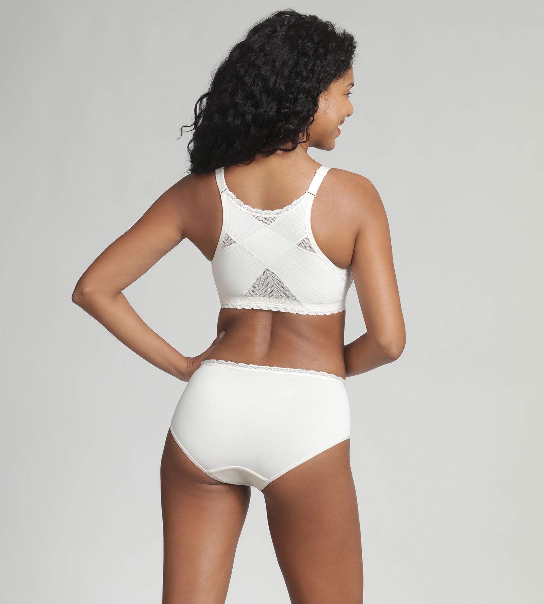 Lot de 2 culottes taille haute blanches Coton Bio Lot de 2 culottes taille haute blanches Coton Bio