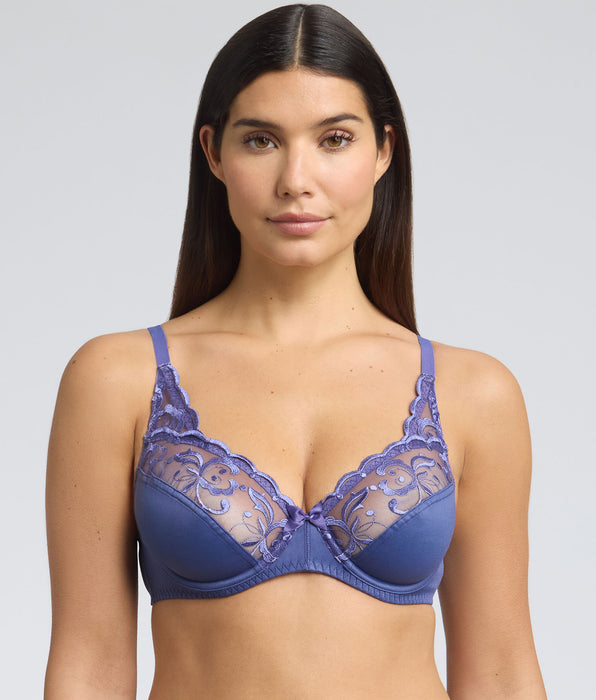 Playtex® Soutien-gorge emboîtant avec armatures bleu cobalt Essential Elegance Broderie