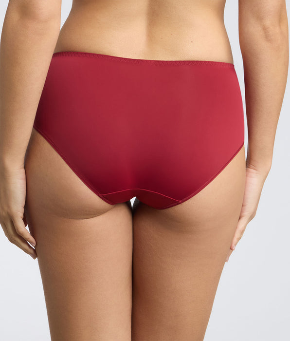 Playtex® Culotte rouge velours Essential Elegance Broderie