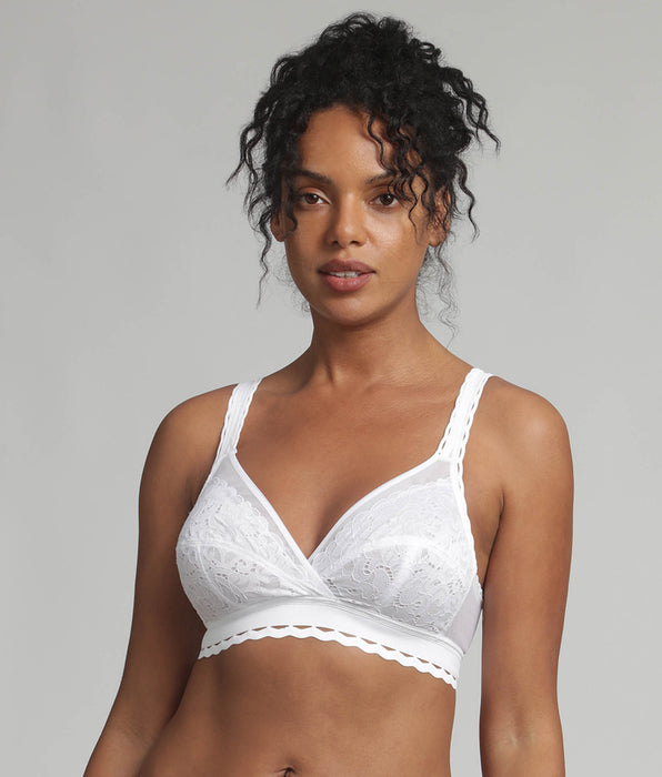 Playtex® Soutien-gorge sans armatures blanc Cœur Croisé Féminin Recyclé