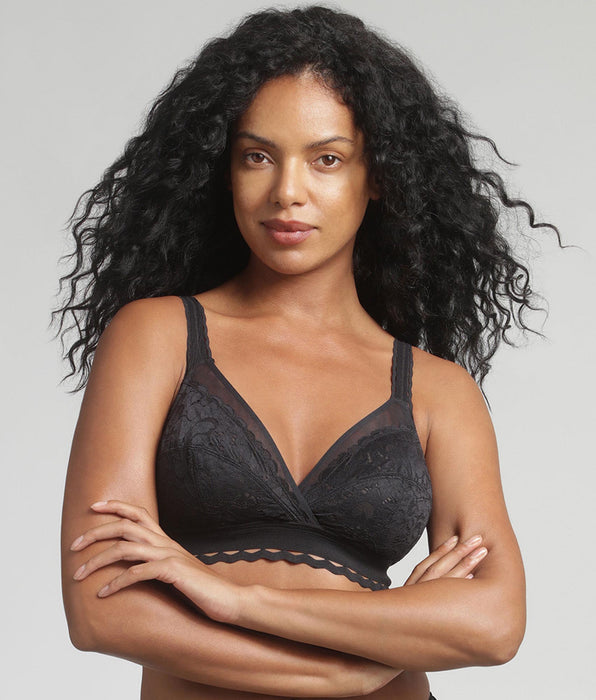 Playtex® Soutien-gorge sans armatures noir Cœur Croisé Féminin Recyclé