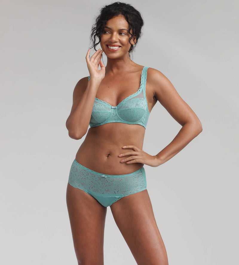 Playtex® Culotte bleu azur Cœur Croisé Féminin Recyclé
