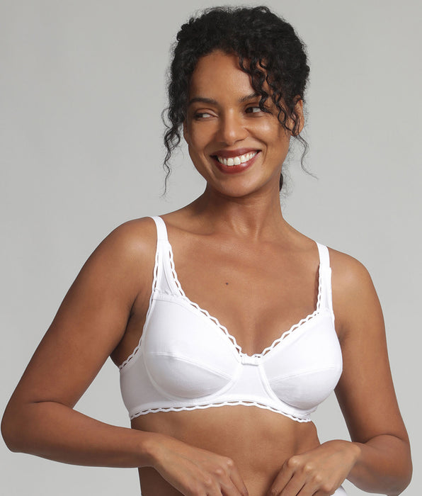 Playtex® Soutien-gorge avec armatures blanc Cœur Croisé Coton Bio