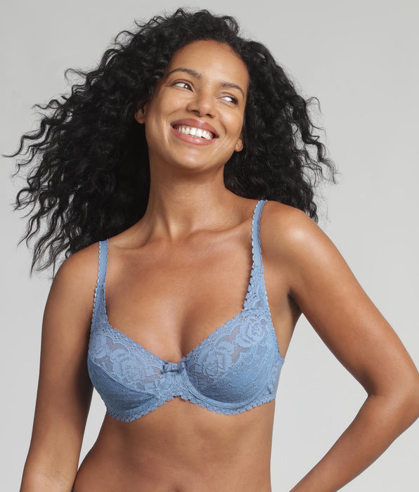 Playtex® Soutien-gorge avec armatures bleu océan Flower Elegance Recyclé