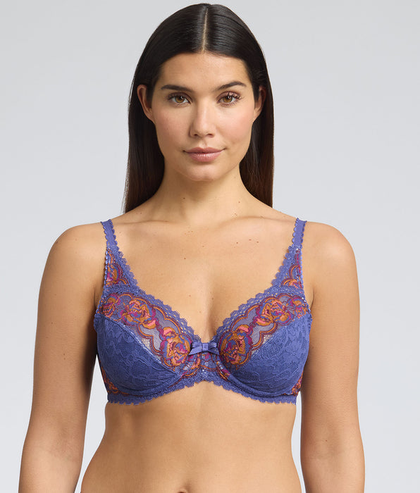 Playtex® Soutien-gorge emboîtant avec armatures bleu et rouge Flower Elegance Recyclé
