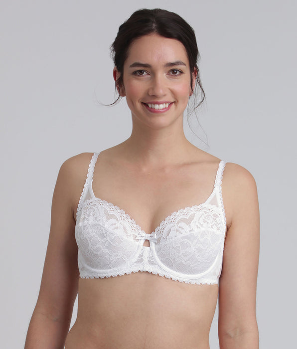 Playtex® Soutien-gorge balconnet blanc Flower Elegance Recyclé