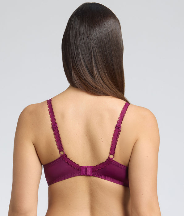 Playtex® Soutien-gorge emboîtant avec armatures imprimé fleuri violet Flower Elegance Micro Recyclé