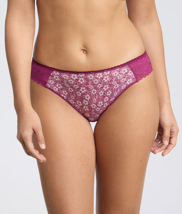 Playtex® Slip imprimé fleuri violet Flower Elegance Micro Recyclé