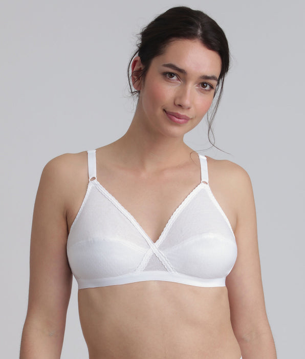 Playtex® Soutien-gorge sans armatures blanc Essential Support Coton