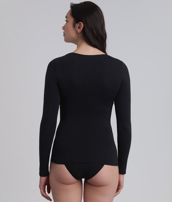 Playtex® T-shirt manches longues noir Thermal Tech