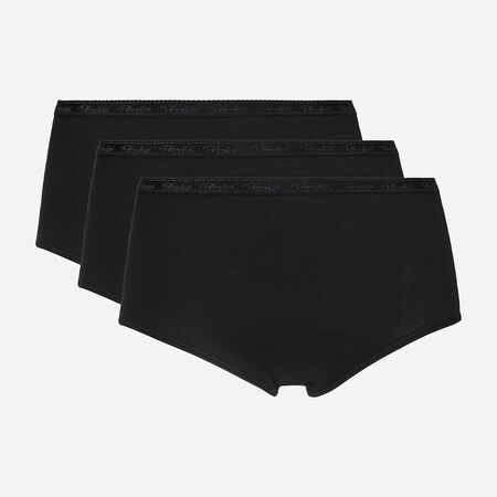 Culotte noire en coton BIO pour femme