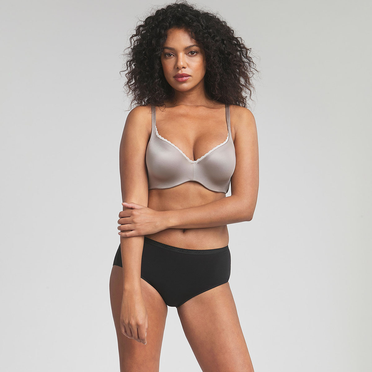 Soutien-gorge aux armatures amovibles taupe 24h Soft Absolu, , PLAYTEX