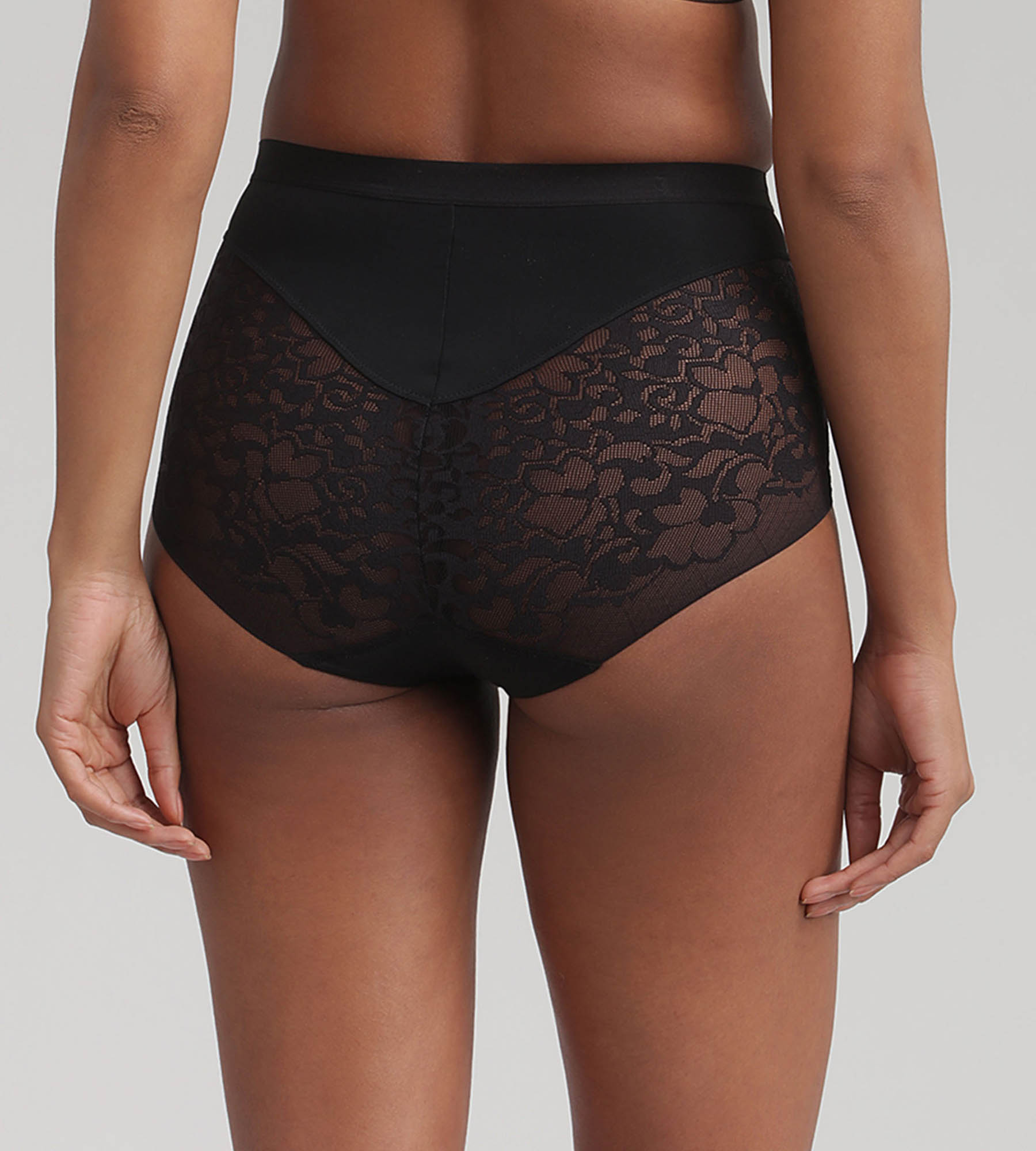 Culotte taille haute noire - Expert in Silhouette, , PLAYTEX